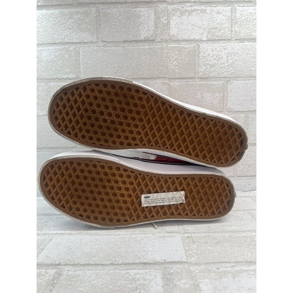 VANS SK8-HI Top Suede Skate Athletic Shoes Racing Red / True White Men's Size 9. - Picture 7 of 9